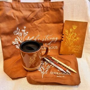 Inspirational Tote, Mug, and Notebook Bundle